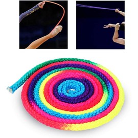 Cuerda de Saltar de Nylon Arcoíris para Gimnasia Rítmica y Artística