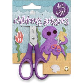 Ashton and Wright - Kids Scissors Soft 12cm (Purple x 1)