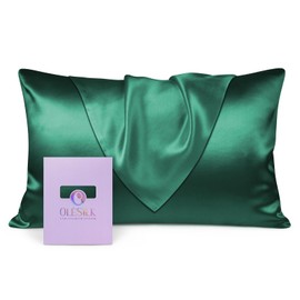 Olesilk 100% Silk Pillow Case / Pillow Cover, Gentle on Hair and Skin, with Concealed Zip, 19 Momme, 1 Item
