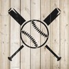 Baseball and Bats Stencil Template for Walls and Crafts -