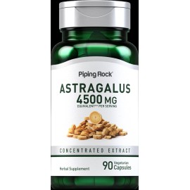 Astragalus Root Capsules | 4500mg | Vegetarian Extract | by Piping Rock