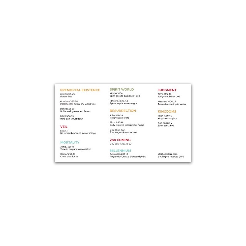 Plan of Salvation Bookmark - Map