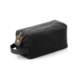 Canvas Duffel Bag Toiletry Wash Bag, Black