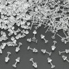 Clear Silicone Earrings for Sports,300 Pairs Clear Plastic Earring Posts
