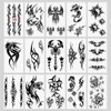 Oottati 15 Sheets Small Cute Hand Arm Temporary Tattoo Stickers