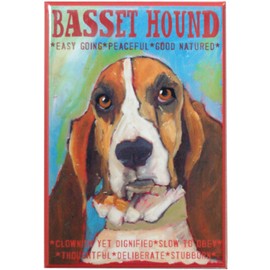 Basset Hound Fridge Magnet