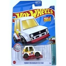 Hot Wheels 2022 -TOONED Volkswagen Golf MK1 - 10/250 [White] - Tooned 1/5