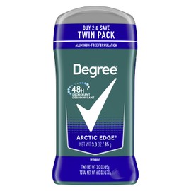 Degree Men Original Deodorant 48-Hour Odor Protection Arctic Edge Deodorant For Men 3 oz, Twin Pack