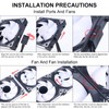 DS Wireless Assembled Case Fans, Case Fans, 120MM LED Fans