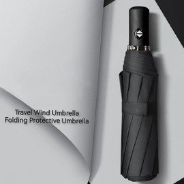 Full-automatic ring buckle umbrella Thickened and reinforced portable rainproof and windproof - 24