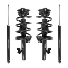 COMPLETESTRUTS - Front Complete Strut Assemblies with Coil Springs and Rear Shock Absorbers Replacement for 2005-2011 Volvo V50 - Set of 4