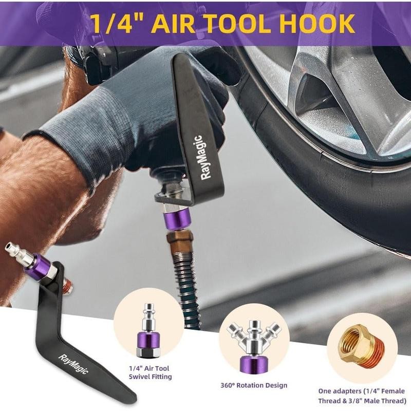 Steel Pneumatic Tool Rafter Hook Hanger, Lightweight, Durable,Reusable Metal Organaizer