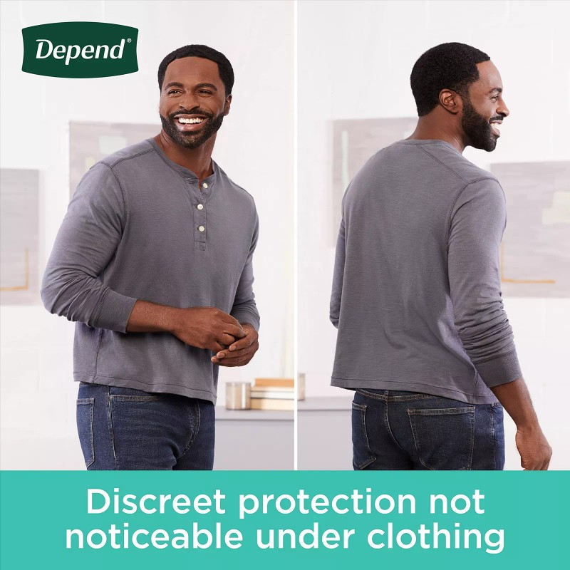 Depend Fresh Protection Incontinence Underwear for Men XX Large 44