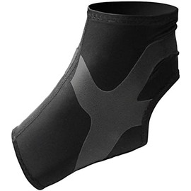 Antar AT53041 ML Ankle Bandage with Tapes for Left Leg, Medium, Black, 30 g