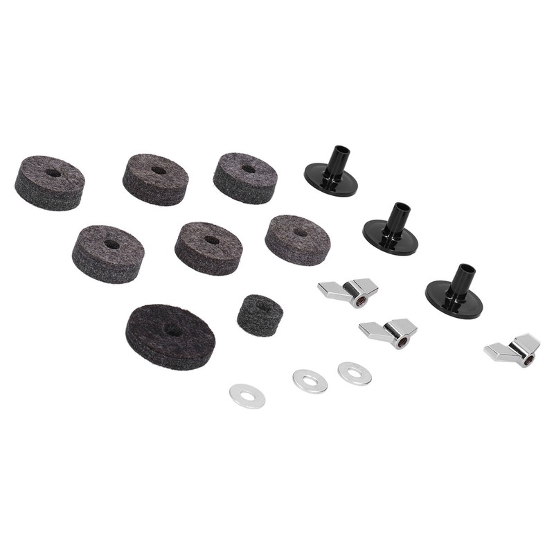 18PCS Cymbal Replacement Accessories HiHat Clutch Felt Cymbal Sleeves with