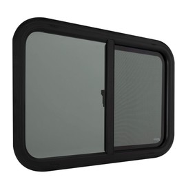RecPro RV Window | 30" W x 20" H | Teardrop Style Horizontal Slide | RV Window Replacement (1 Window, No Trim Kit) | Made in USA