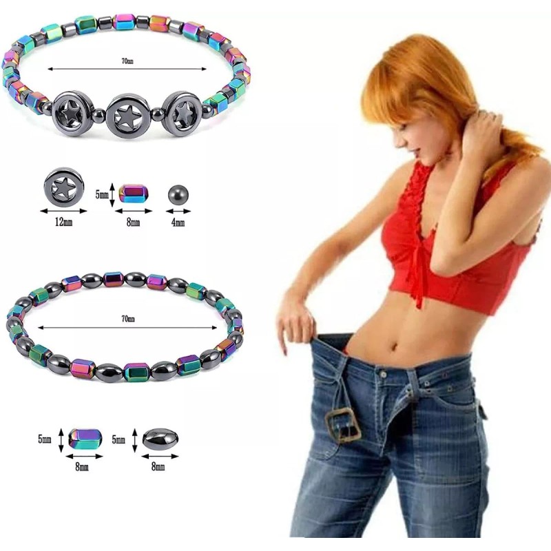 MINI BOXX 2pcs Tobillera Pulsera Deterapia Magnética,salud Adelgazante