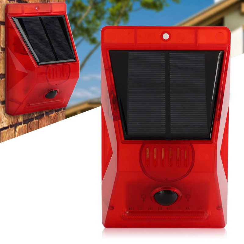 Solar Alarm Solar IP65 Waterproof Solar Alarm Light with Remote