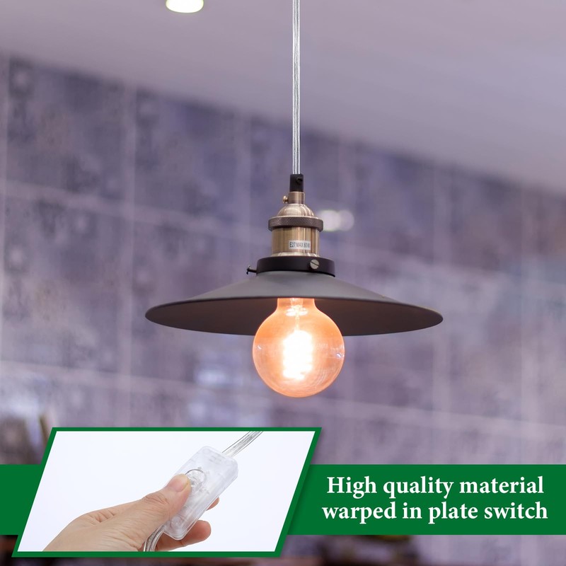 Lamp Cord with Switch Replacement Lamp Cord 18AWG SPT-2 Replacement