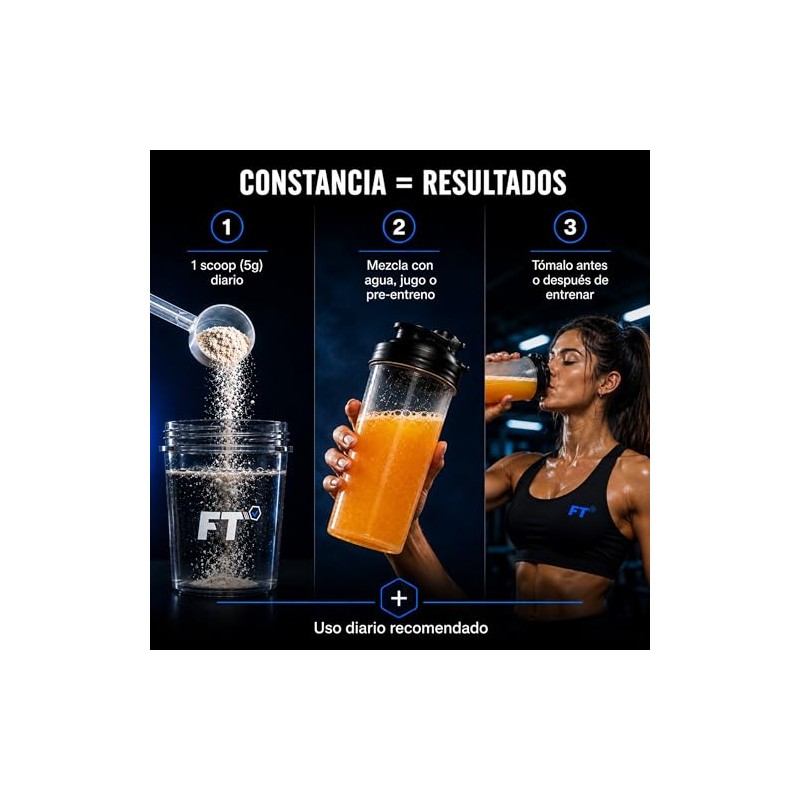 ForzaTech Creatina Monohidratada Micronizada 500g Alta Pureza