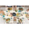 ANNA QUEEN Floral Table Runner and Placemats Set of 6,