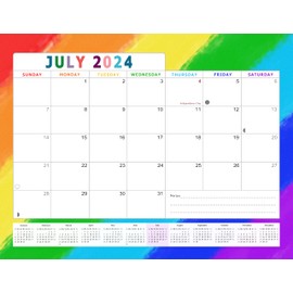 2024-2025 Calendar 18 Months Student Calendar/Planner for 3-Ring Binder, Desk, or Wall -v028