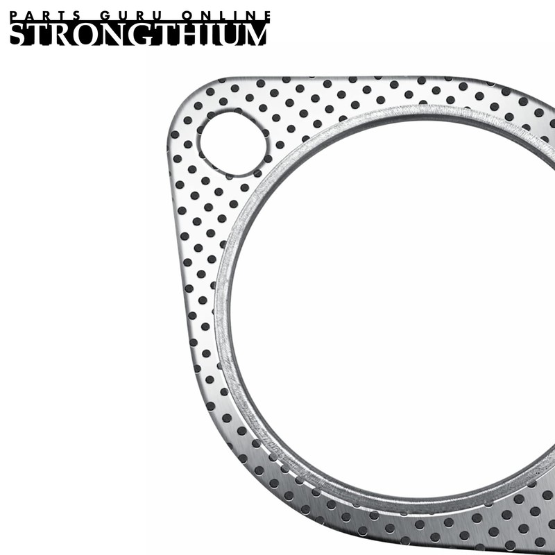 Strongthium 2 Pcs 3" Exhaust Gasket 2 Bolt for 3