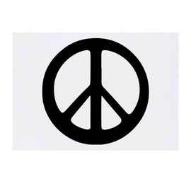 'Peace Sign' Temporary Tattoo - Water Resistant, Skin-Safe, Non-Toxic Transfer (TO00070153)
