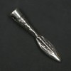 Spearhead Pendant Jewellery 925 Sterling Silver, Pendant with Eyelet: 4cm