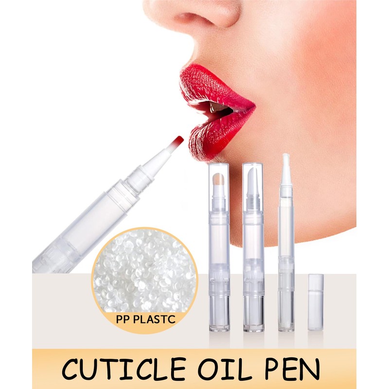 uadbau 6 Pcs 3ml Empty Cuticle Oil Pen with 4