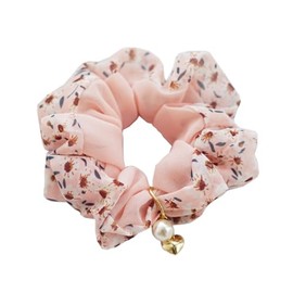 Elegant Floral Chiffon Hair Tie for Women – Soft and Stylish Scrunchie, Feminine Hair Accessory (1-Pink)