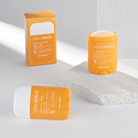 Tony Moly Vital Vita 12 Soft Sun Stick 22g, 2 pieces / 토니모리 바이탈 비타 12 보송 선스틱 22g, 2개