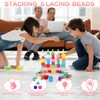 Wooden Toy Threading Game Building Blocks Sorting Game Wooden Beads