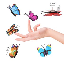Butterfly Thumb Tacks,Leery 100 Pieces Colorful Thumb Tacks Decorative Push Pins Cute Pushpins for Photo Wall Cork Board Bulletin Board Home Office Cubicle Pattern Wall Random Pattern Decorations