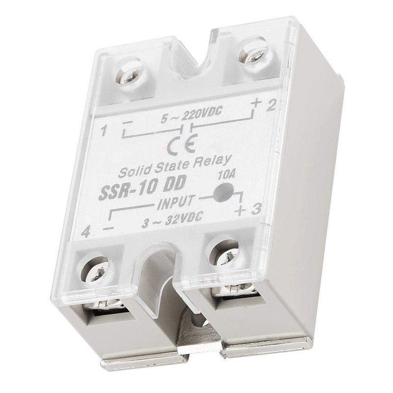 SSR-10DD Solid State Relay, 3-32 VDC to 5-220 VDC/10A