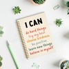 ROXMART I Can Do Hard Things Inspirational Spiral Notebook, Positive