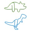 100 Pcs Shaped Paper Clips Hippo Dinosaur Shape Metal Cute