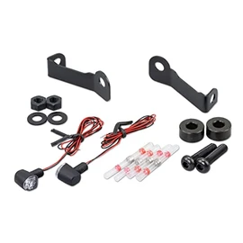 Kijima HD-011911 Motorcycle Parts LED Turn Signal & Stay Set Nano Turn Signal Front Single ECE Certified SPORTSTERS ('22-/RH1250S) Black