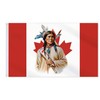 Canada Native American Flag,3x5 FT First Nations Leader Indian Flag,36x60