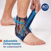 Comforband Ankle Brace with Adjustable Compression Strap and Supportive Stays