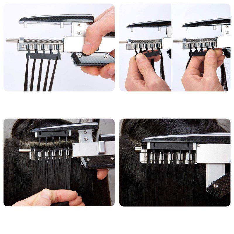 C-shaped Buckle for 2nd Generation 6D Hair Extensions Machine, Human