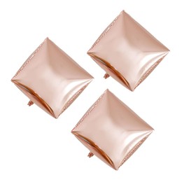 jojofuny 9pcs Rose Foil Balloons Cube Shape Party Supplies for Weddings Birthdays Festivals Boys and Girls Events Unique Decorations for Memorable Celebrations