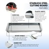 Stainless Steel Meat Slicer Cutting Board For Making Beef Jerky