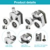 Ansodo 8Pcs Shower Door Rollers,23mm Curved Shower Door Wheels with