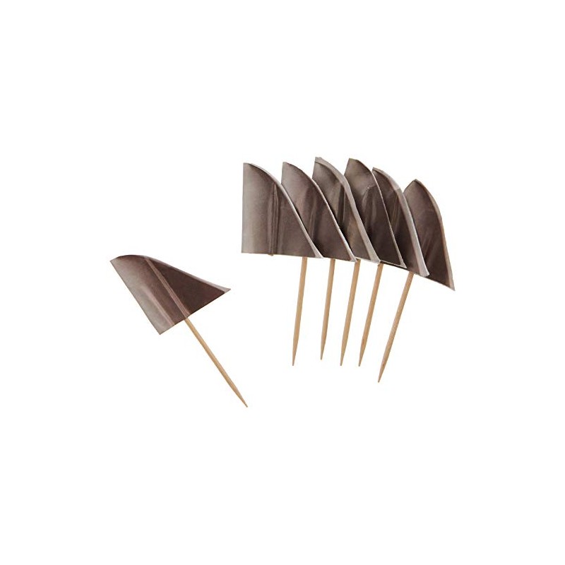 Beistle 50 Piece Shark Fin Food Picks Under The Sea