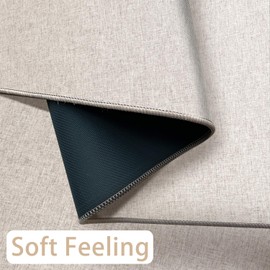 Yancorp 1/10 Inch Ultra Thin Door Mat,2.6'X4'feet Entryway Rug,Khaiki Anti-Slip Indoor Door Mat for Low Clearance Front Door,Outdoor Rug,Kitchen Bath Mat with Non Slip Rubber Backing Machine Washable