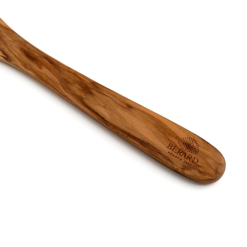 Berard 30cm Curved Spatula, Olive Wood