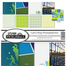 Reminisce Let's Play Pickleball Scrapbook Collection Kit