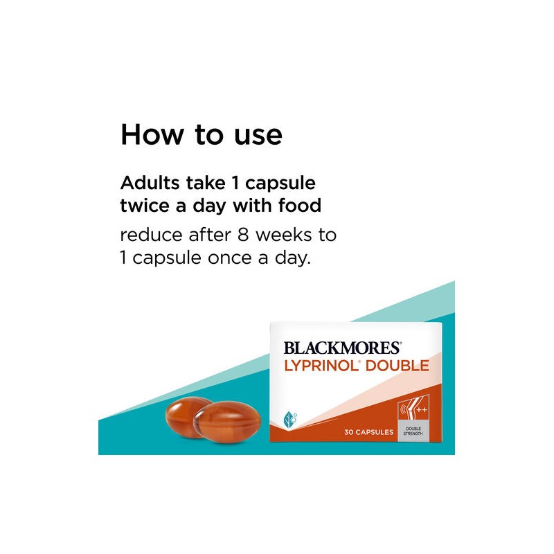 Blackmores Lyprinol Double Strength 30 Capsules