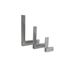 Kinex 3 Piece Set of Solid Machinist Square 2-3/8, 4 and 6 Inches (60, 100 and 150 mm) DIN 875/1 (Square w/in 18 microns or 0.0007 Inches) 4026-12-3PC Set